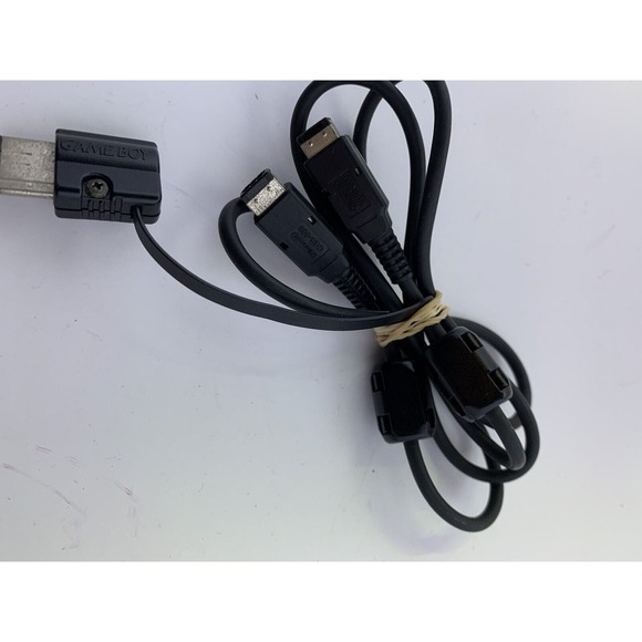 Authentic Nintendo Game Boy Color GBC Link Cable CGB-003 w/ Adapter DMG-14 - Picture 5 of 5